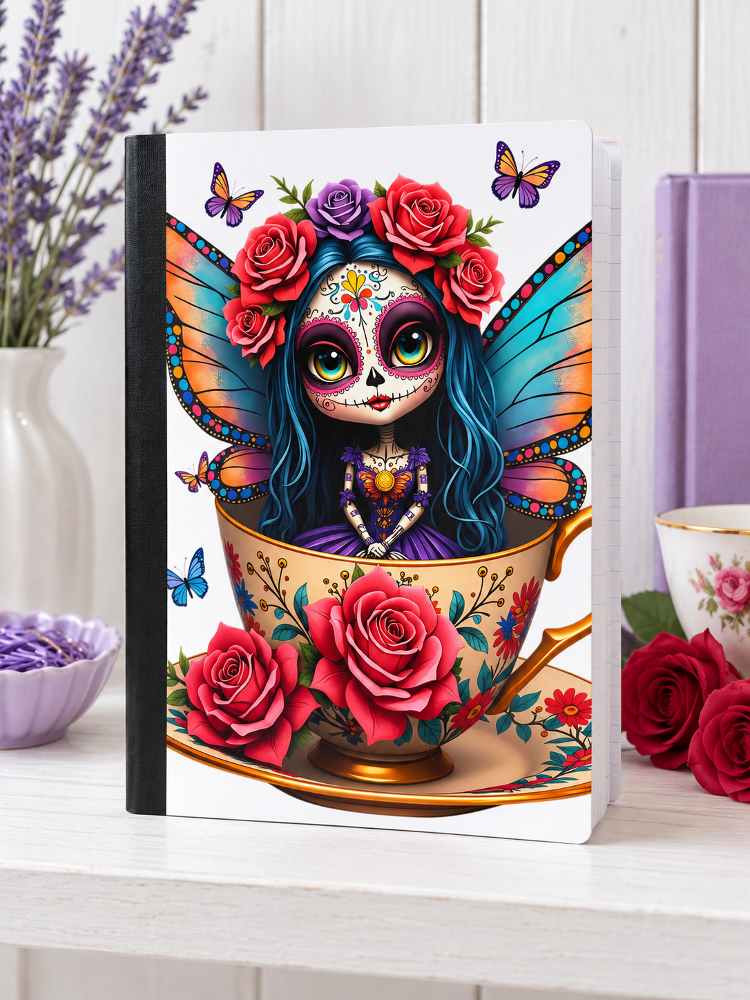 Decorative Vinyl Covered Composition Notebook Day of the Dead