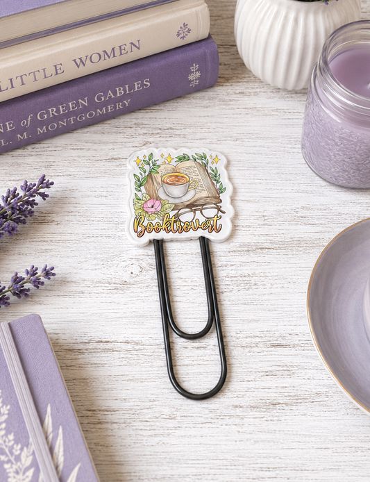 CLEARANCE Booktrovert Jumbo Paper Clip Bookmark