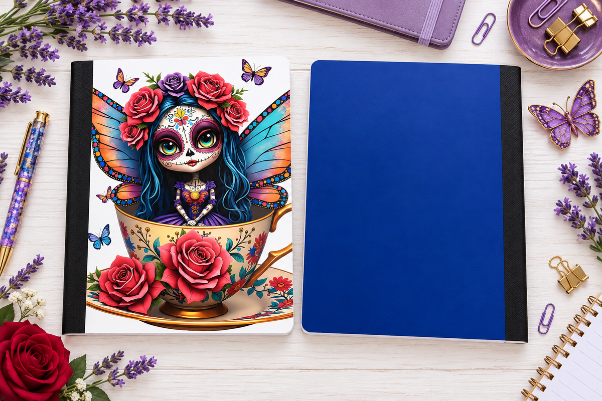 Decorative Vinyl Covered Composition Notebook Day of the Dead