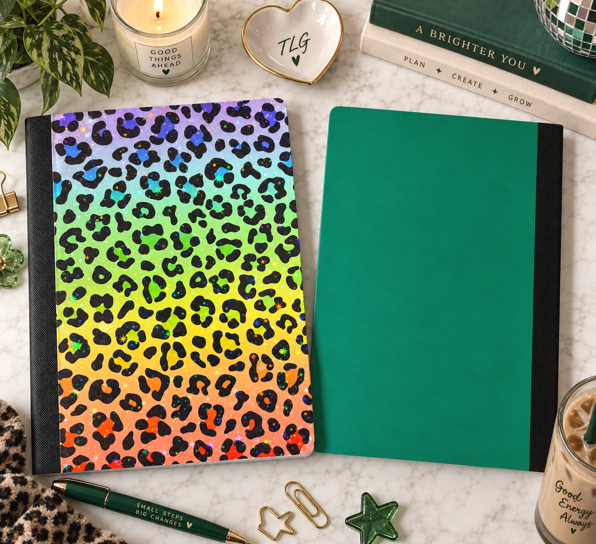 Decorative Vinyl Covered Composition Animal Print Holographic
