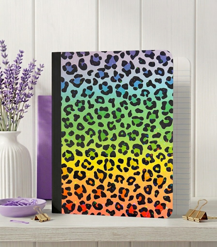 Decorative Vinyl Covered Composition Animal Print Holographic