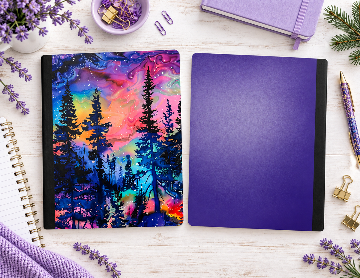 Decorative Vinyl Covered Composition Notebook Bright Forest