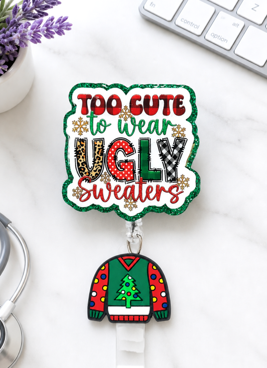 Handmade Christmas Ugly Sweater  Badge Reel 2