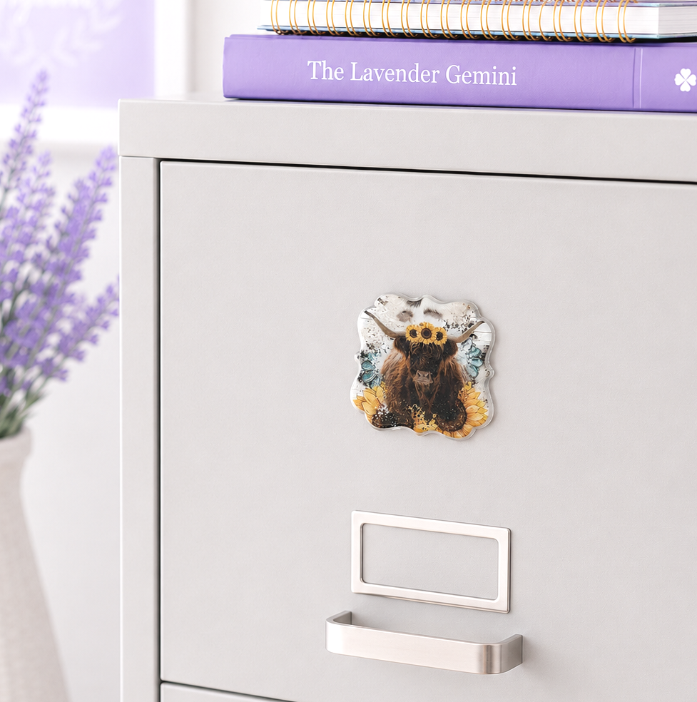 3 inch Highland Cow magnet
