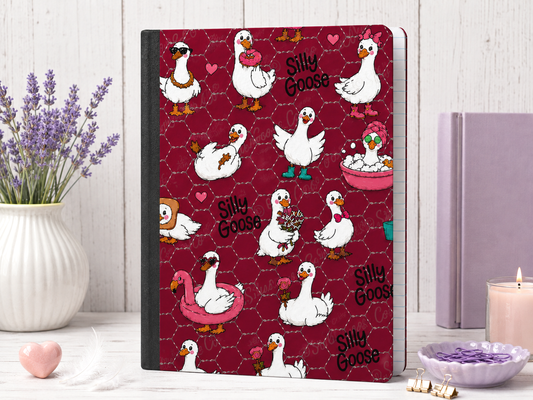 Decorative Vinyl Covered Composition Notebook Silly Goose