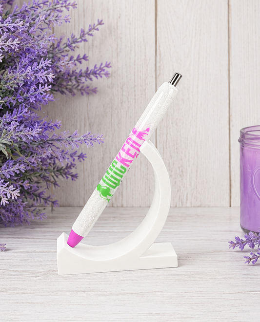 Handmade Wicked Themed glitter pen with free refill 2
