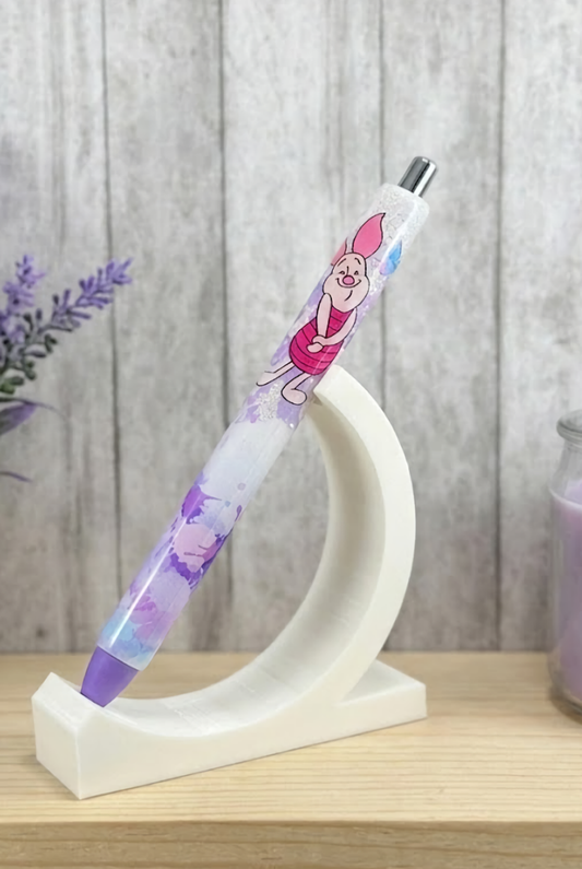 Handmade Piglet Wrap glitter pen with free refill