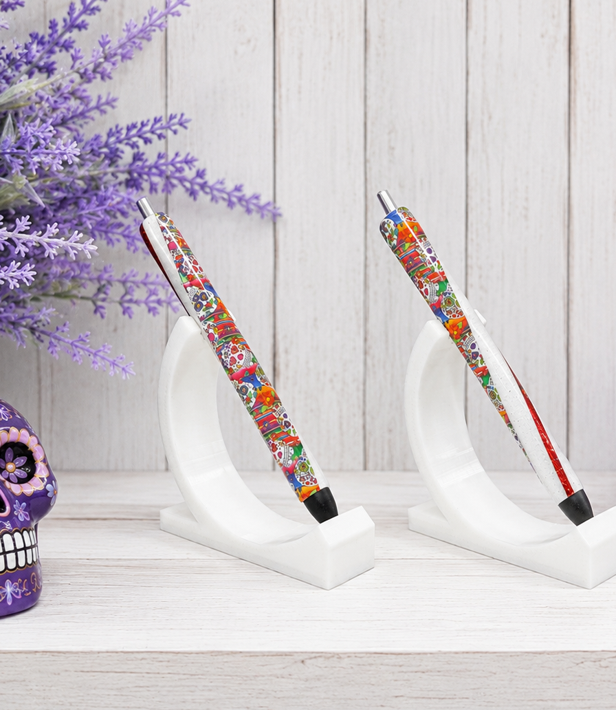 Handmade Sugar Skulls glitter pen with free refill 4