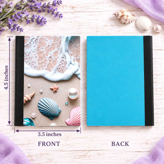 Decorative Vinyl Covered MINIATURE Composition Notebook Beach