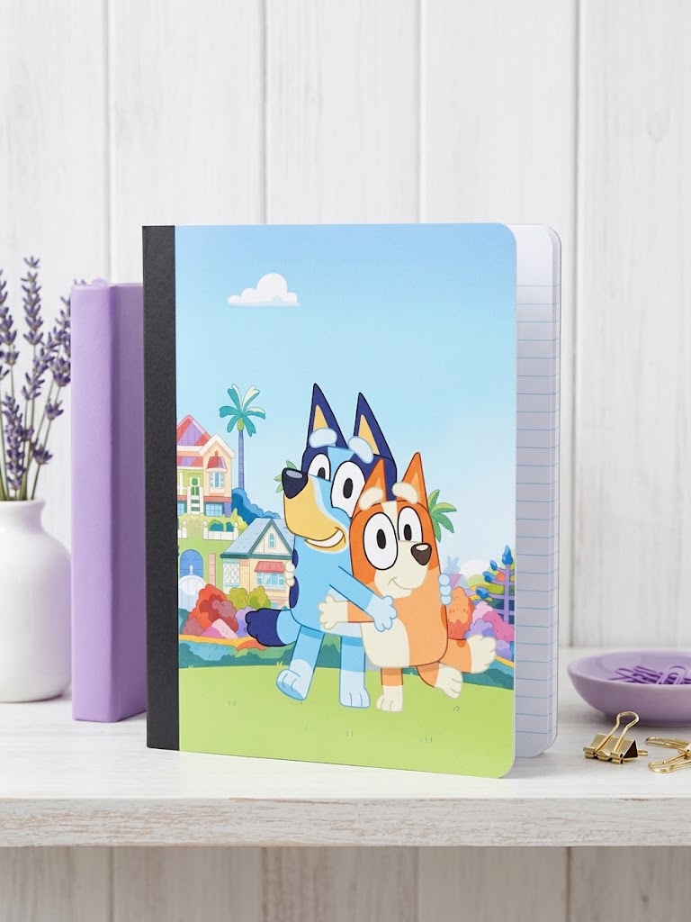 Decorative Vinyl Covered Composition Notebook Bluey 2