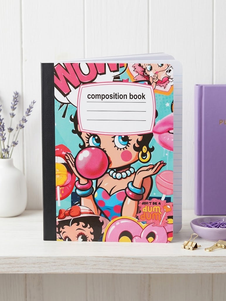 Decorative Vinyl Covered Composition Notebook Betty Boop 2