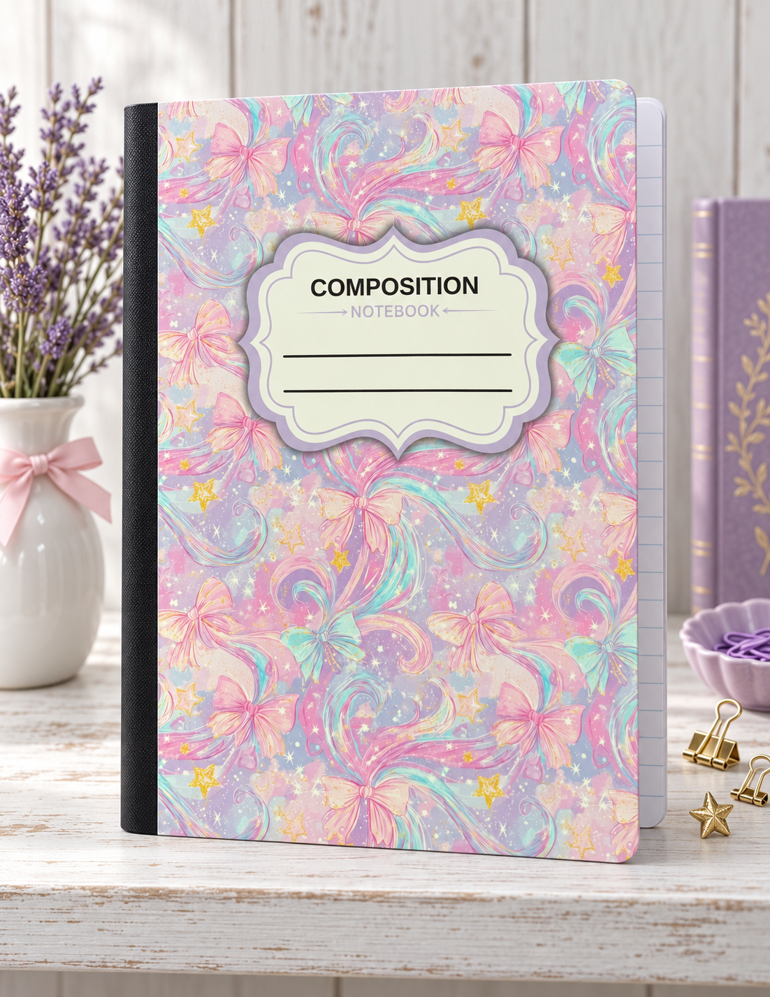 Decorative Vinyl Covered Composition Whimsy Bows