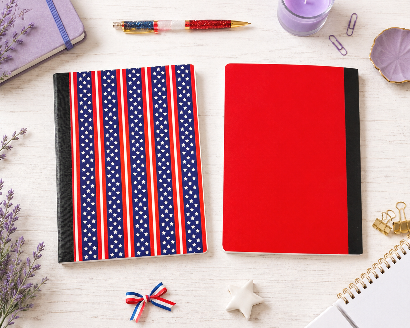 Decorative Vinyl Covered Composition Notebook Patriotic 3