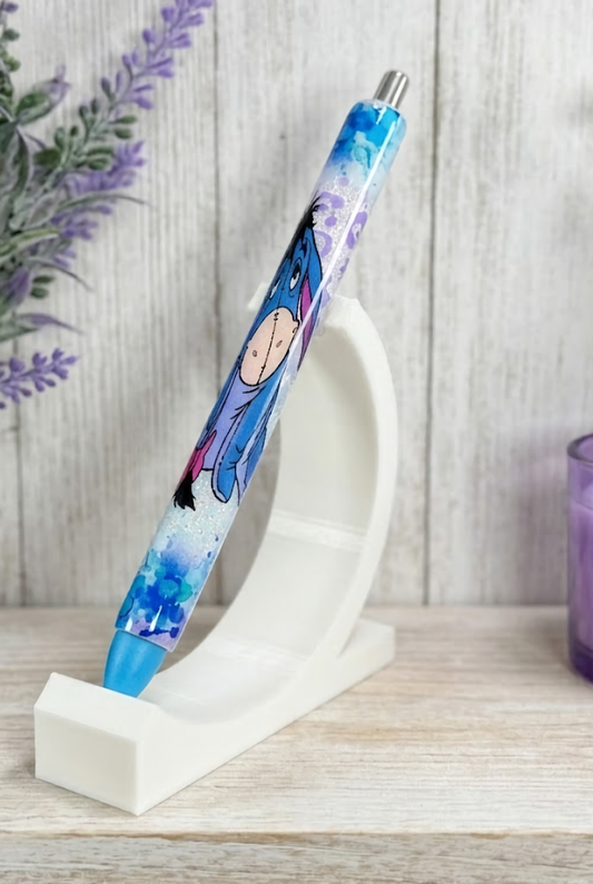 Handmade Eeyore Wrap glitter pen with free refill