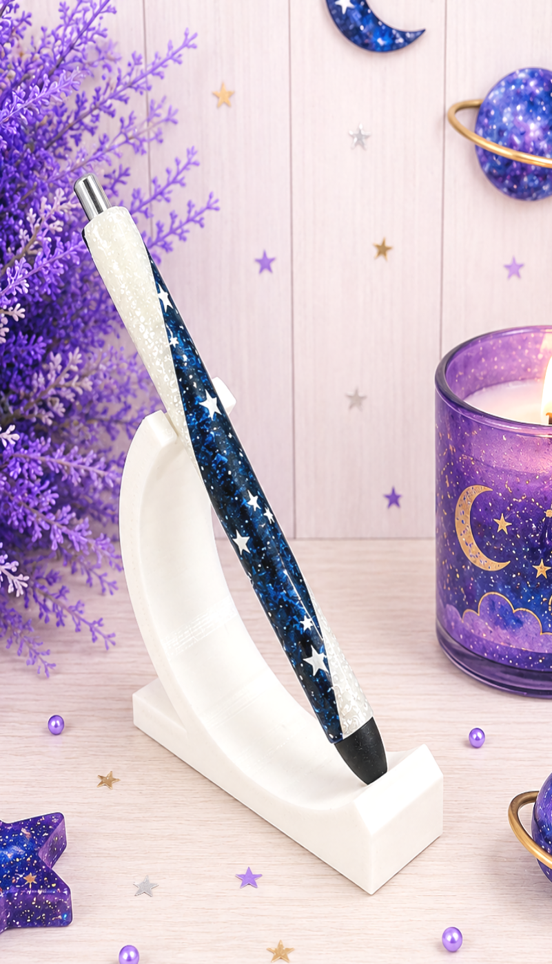 Handmade Starry Sky glitter pen with free refill