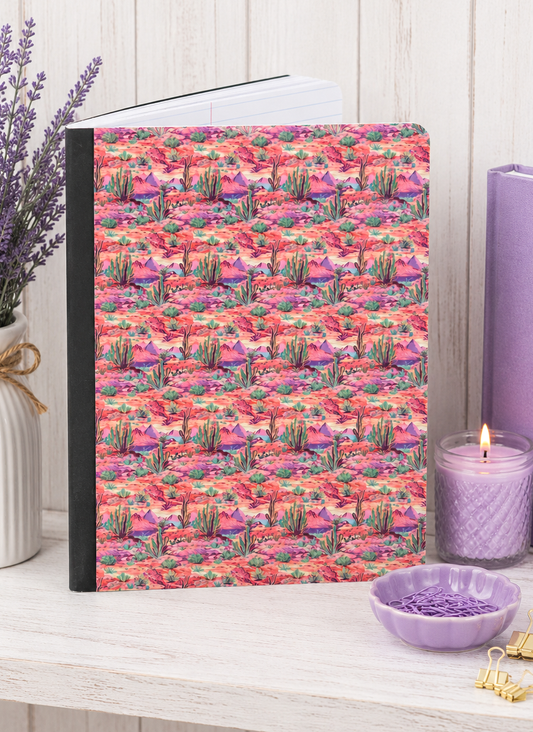 Decorative Vinyl Covered Composition Notebook Bright Desert