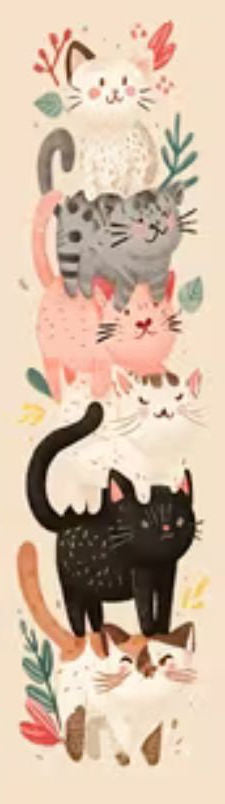 Handmade Cute Cats glitter pen with free refill