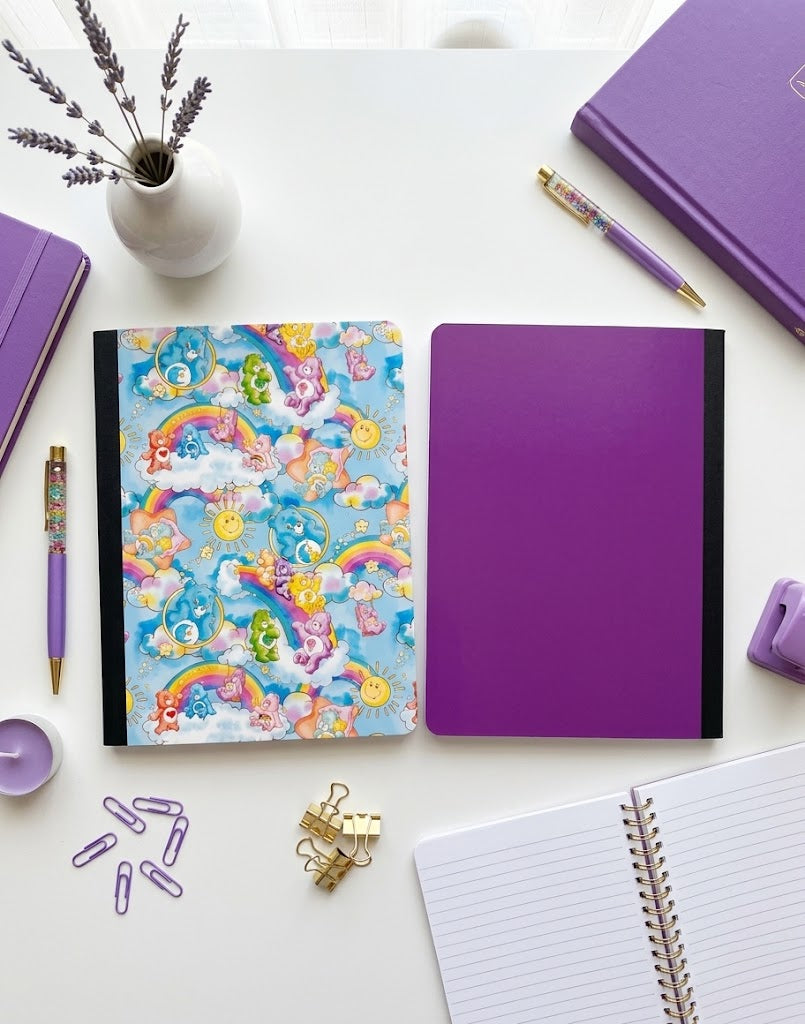 Decorative Vinyl Covered Composition Notebook Care Bears Collage