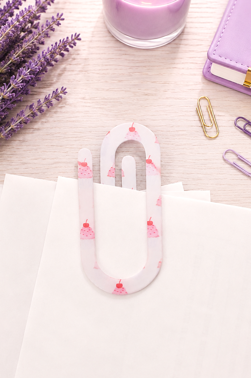 Jumbo Decorative Acrylic Paper Clip Cherries