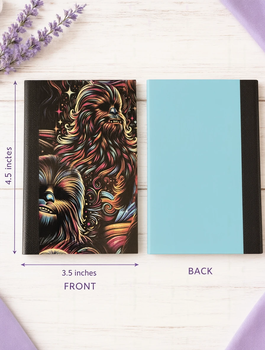 Decorative Vinyl Covered MINIATURE Composition Notebook Chewbacca