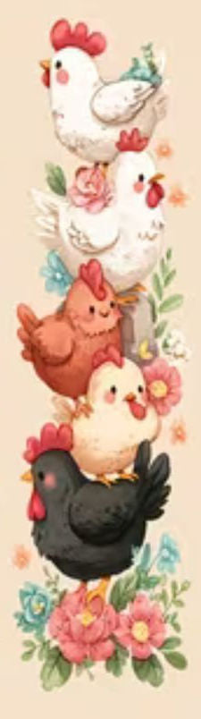 Handmade Cute Chickens glitter pen with free refill