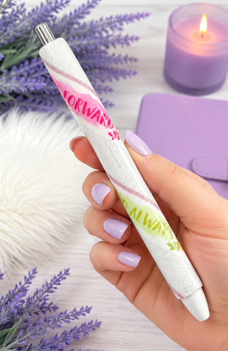Handmade Christian Pen  glitter pen with free refill 1