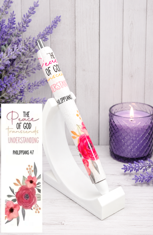 Handmade Christian Pen  glitter pen with free refill 5