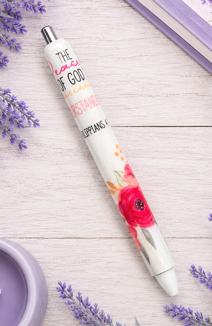 Handmade Christian Pen  glitter pen with free refill 5