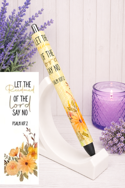 Handmade Christian Pen  glitter pen with free refill 6