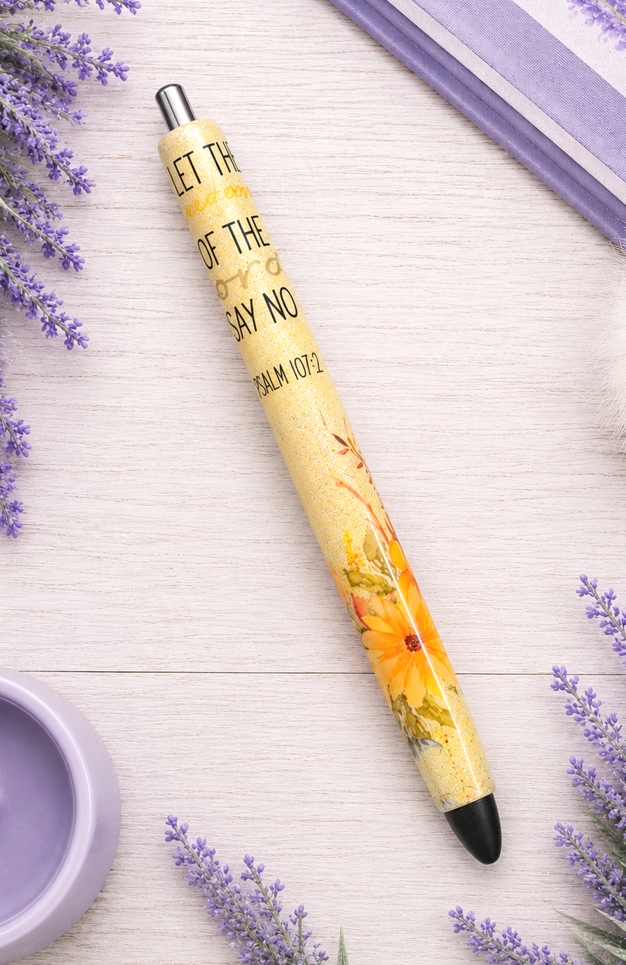 Handmade Christian Pen  glitter pen with free refill 6