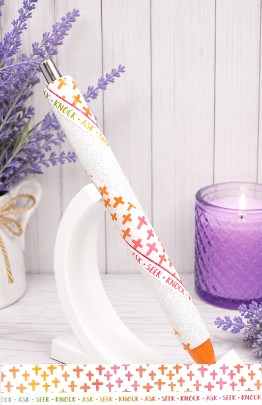 Handmade Christian Pen  glitter pen with free refill 7