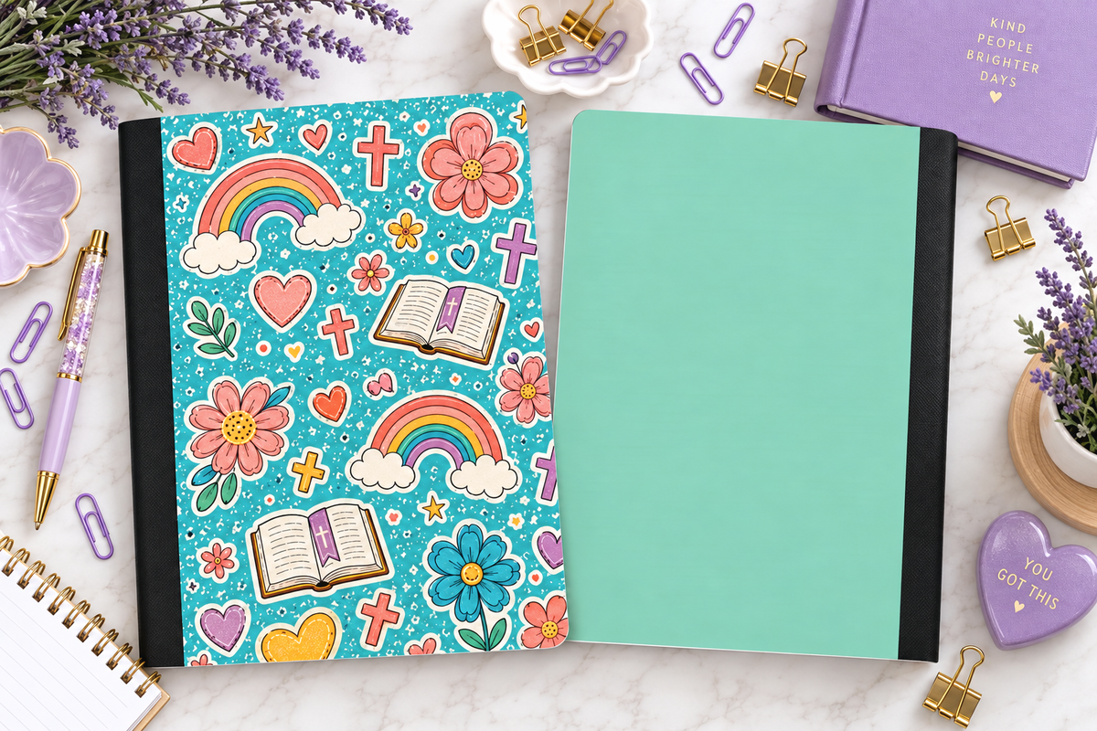 Decorative Vinyl Covered Composition Notebook Bibles