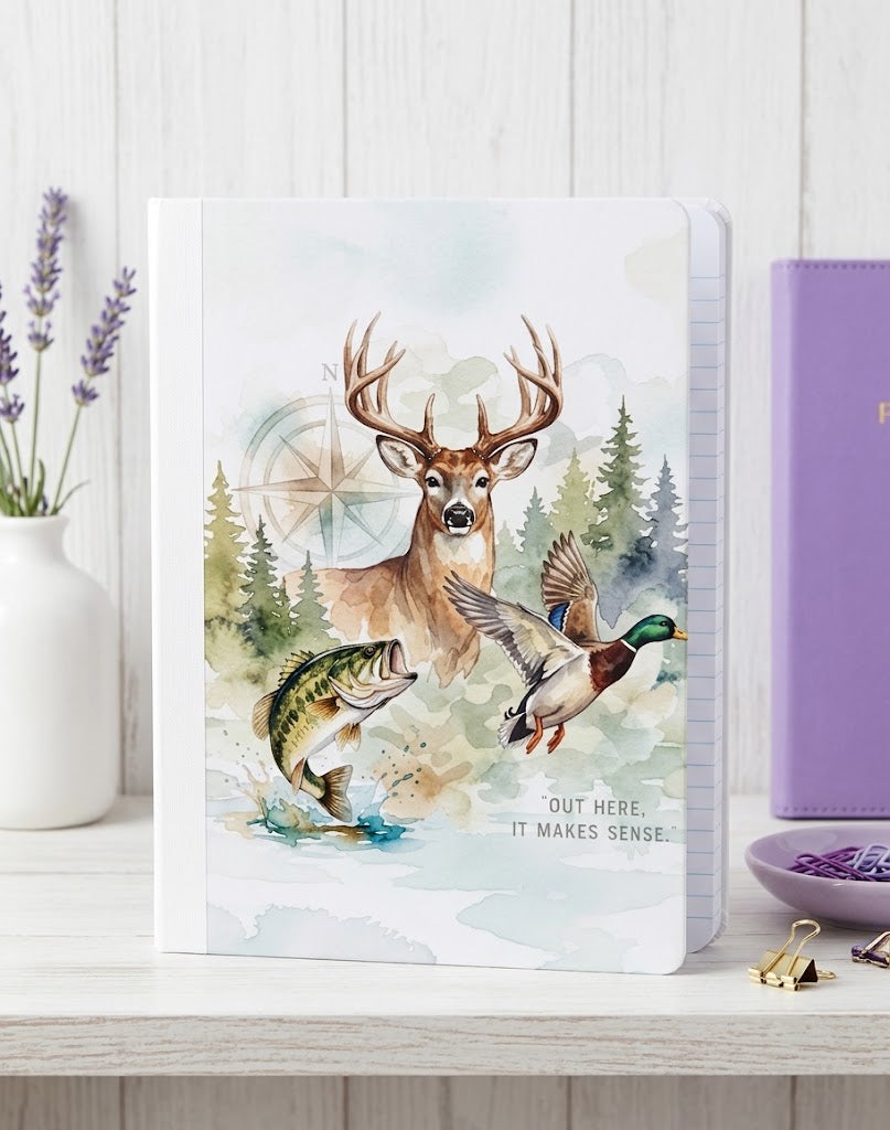 Decorative Vinyl Covered Composition Notebook Hunting