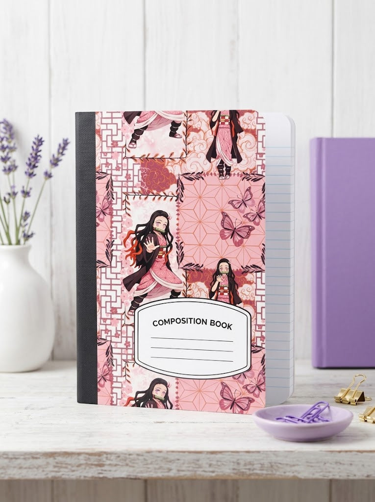 Decorative Vinyl Covered Composition Notebook Demon Slayer