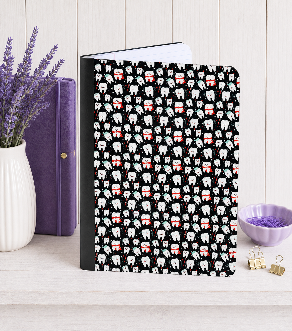 Decorative Vinyl Covered Composition Notebook Dental