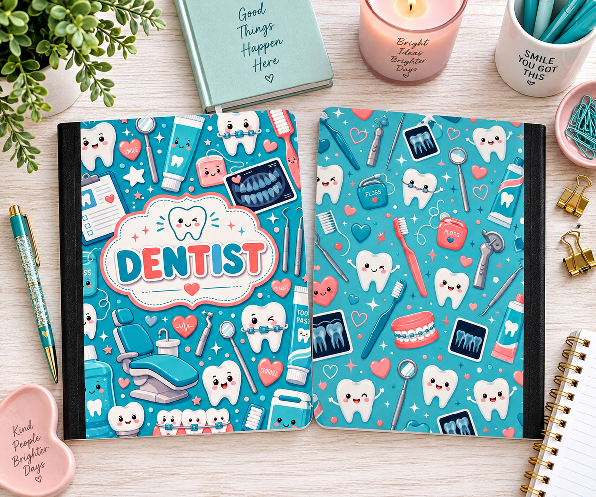 Decorative Vinyl Covered Composition Notebook Dentist