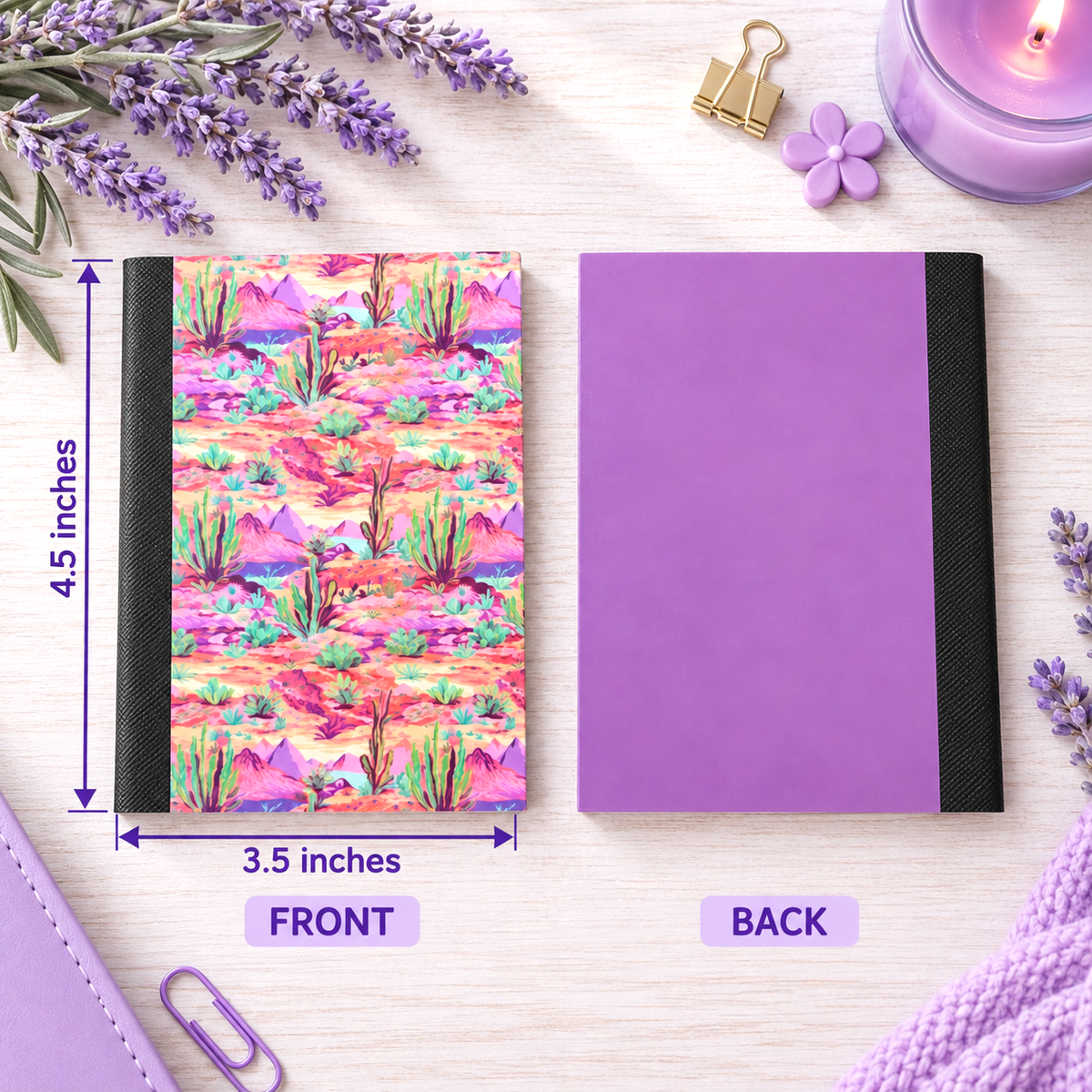 Decorative Vinyl Covered MINIATURE Composition Notebook Desert