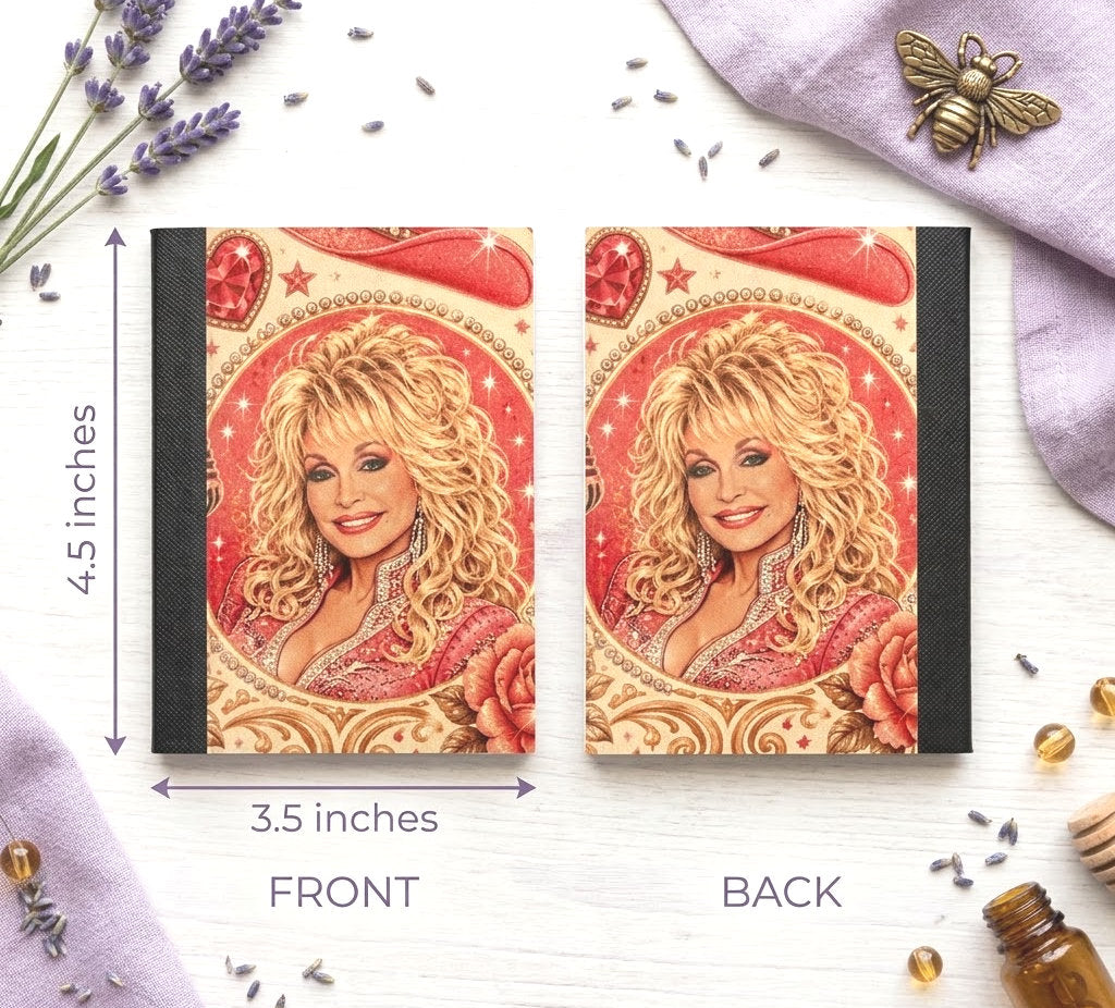 Decorative Vinyl Covered MINIATURE Composition Notebook Dolly