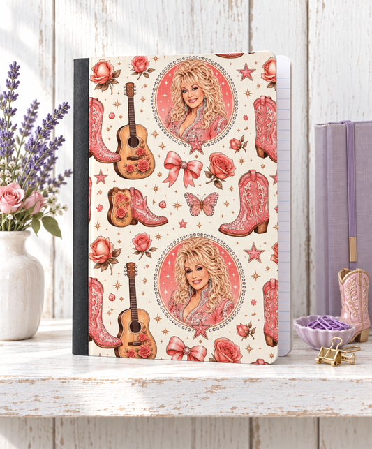 Decorative Vinyl Covered Composition Notebook Dolly 1