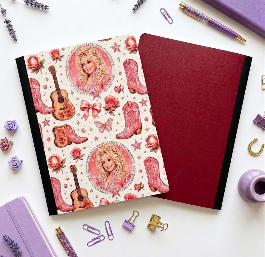 Decorative Vinyl Covered Composition Notebook Dolly 1