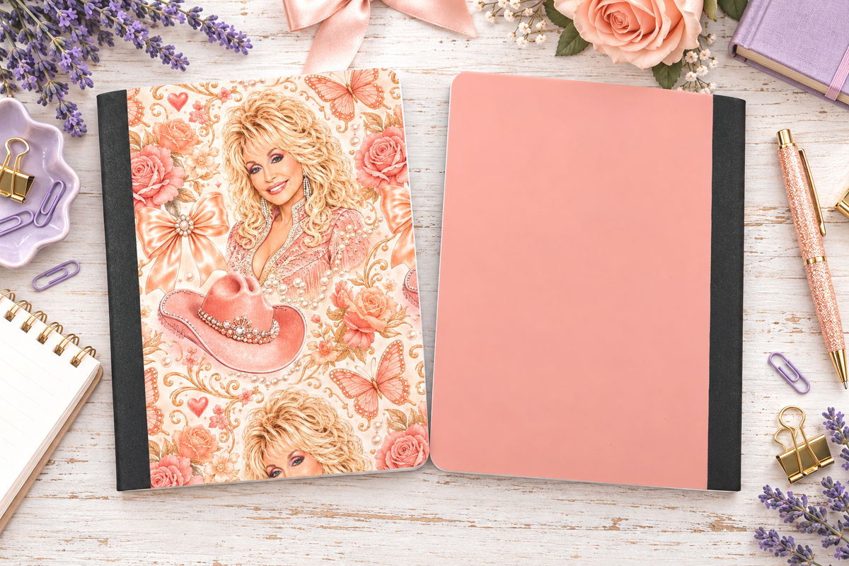 Decorative Vinyl Covered Composition Notebook Dolly 2