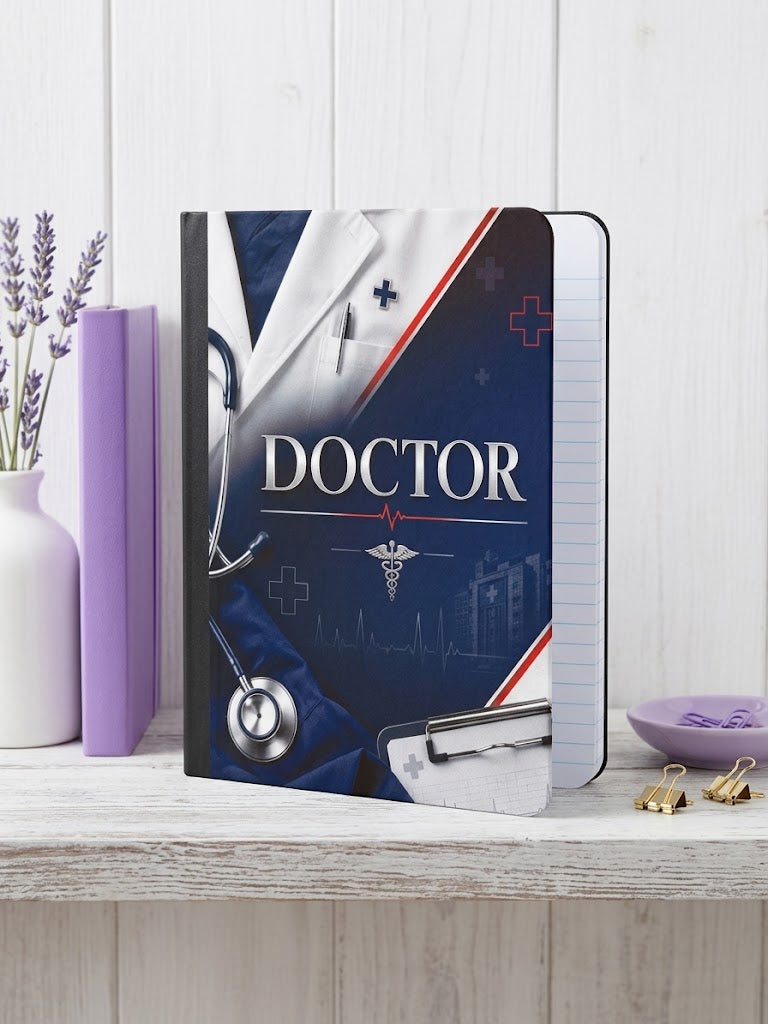 Decorative Vinyl Covered Composition Notebook Doctor 1