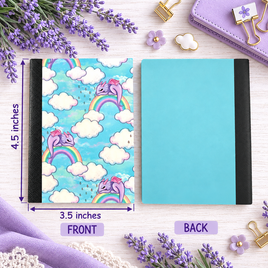 Decorative Vinyl Covered MINIATURE Composition Notebook Sleeping Dragons