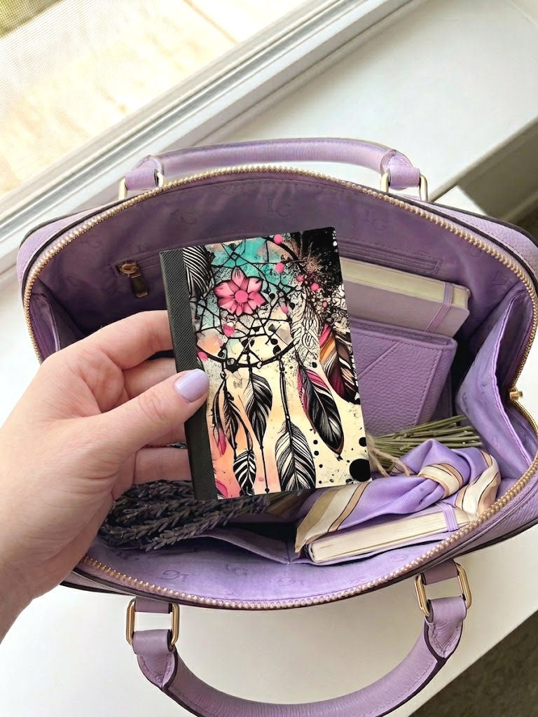 Decorative Vinyl Covered MINIATURE Composition Notebook Dreamchatcher