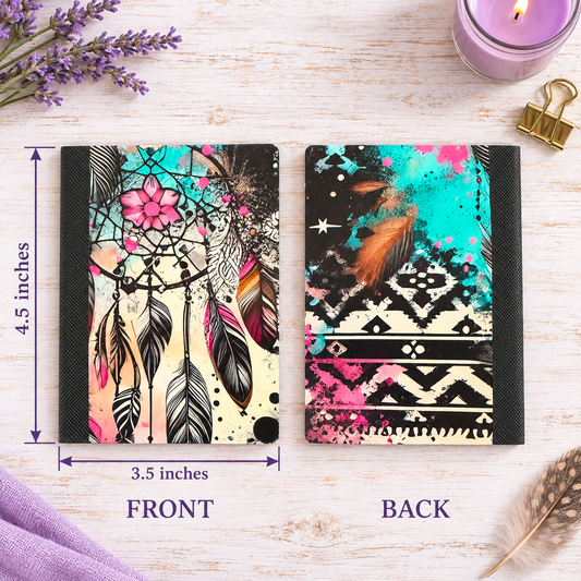 Decorative Vinyl Covered MINIATURE Composition Notebook Dreamchatcher