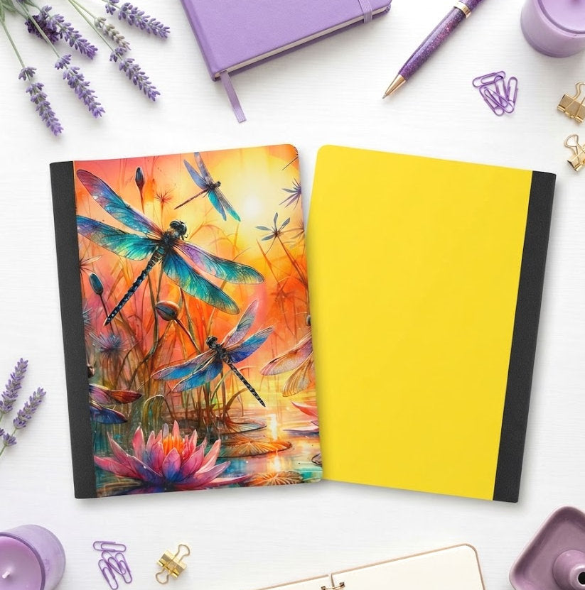 Decorative Vinyl Covered Composition Bright Dragonflies