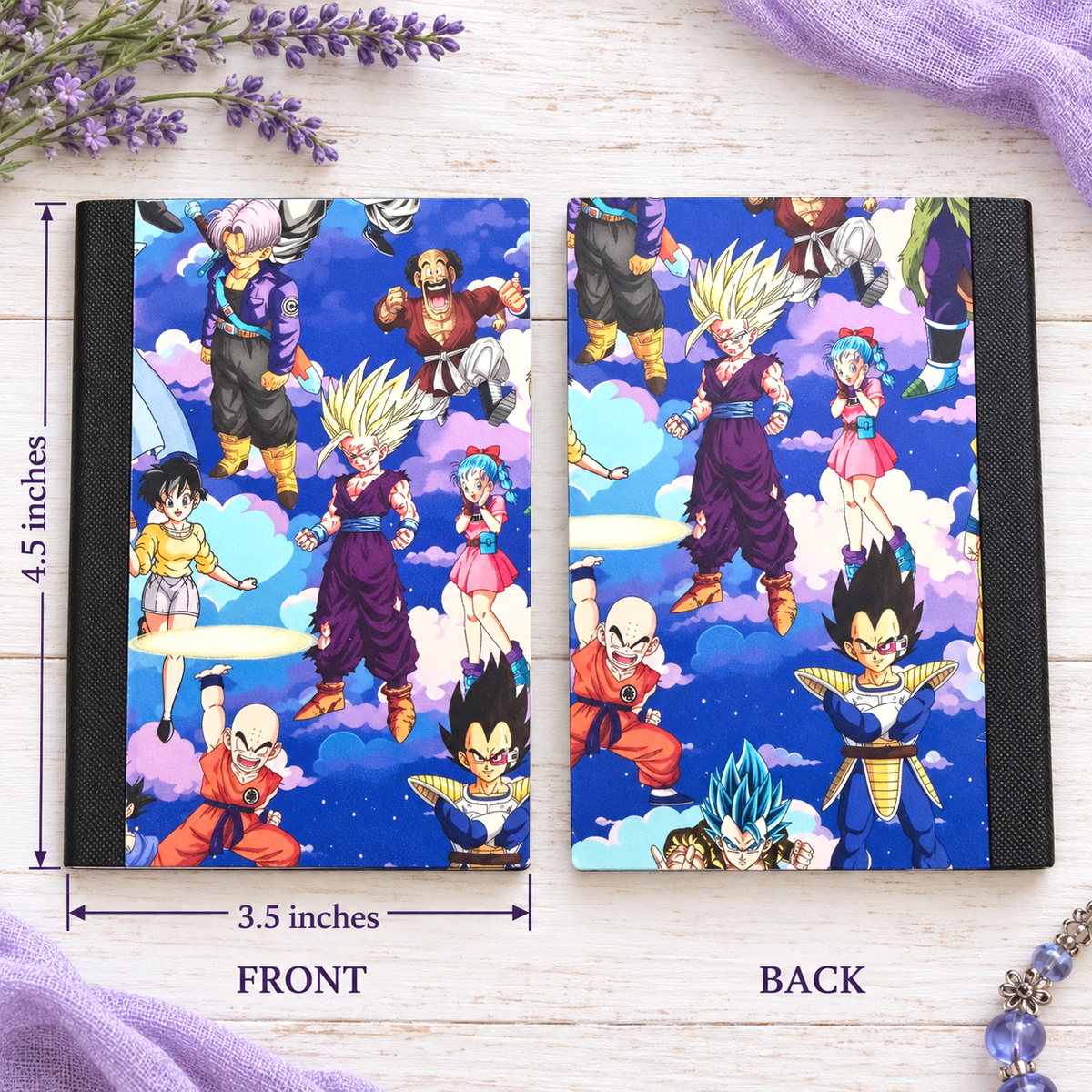 Decorative Vinyl Covered MINIATURE Composition Notebook Dragon Ball Z