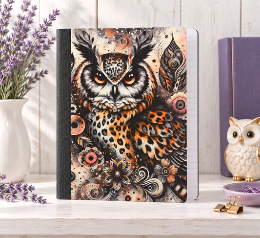 Decorative Vinyl Covered Composition Owl