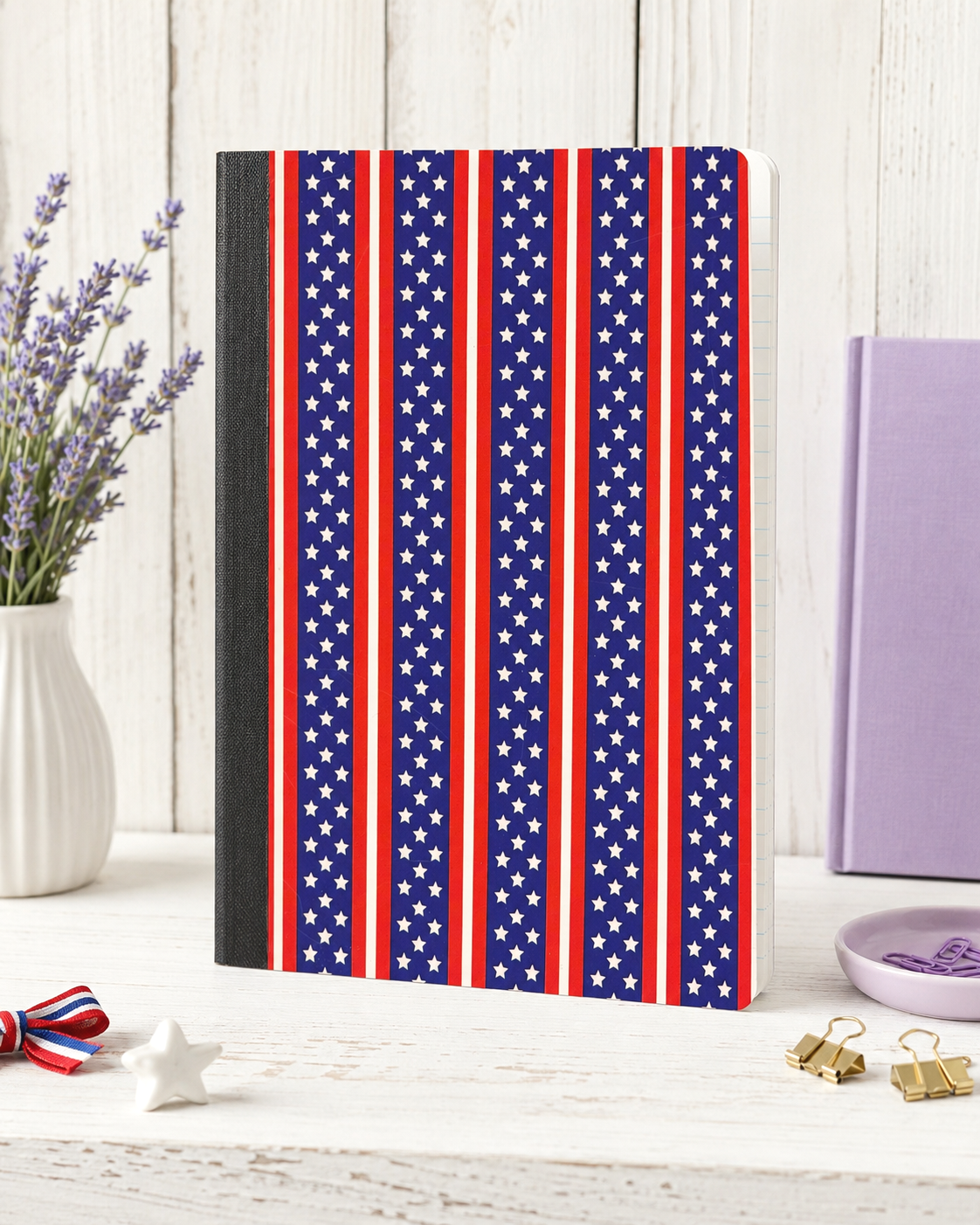 Decorative Vinyl Covered Composition Notebook Patriotic 3