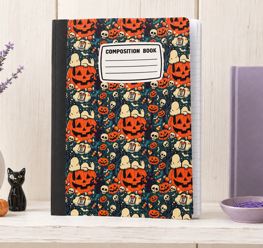 Decorative Vinyl Covered Composition Notebook Snoopy Halloween